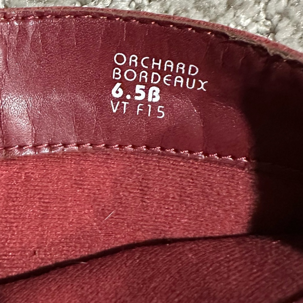 Earth Leather Tall Shaft Boots With Strap Detail Orchard Bordeaux‎ - Picture 7 of 7